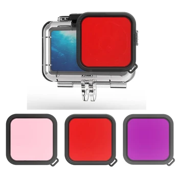 Фильтр объектива Красный Розовый Фиолетовый Фильтр Объектива Камеры Для Подводного Плавания С Трубкой Для Спортивных Камер DJI OSMO Action