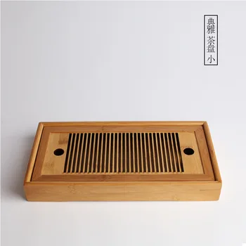 Чайный поднос из массива дерева, Дренажный резервуар для хранения воды, ящик для чайного сервиза Кунг-фу, стол для чайной церемонии в китайской комнате
