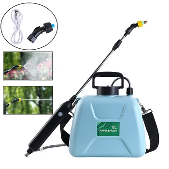 Электрический опрыскиватель объемом 5 л для садовых сельскохозяйственных инструментов, USB Перезаряжаемый Спринклерный Опрыскиватель для растений, лейка для орошения сада
